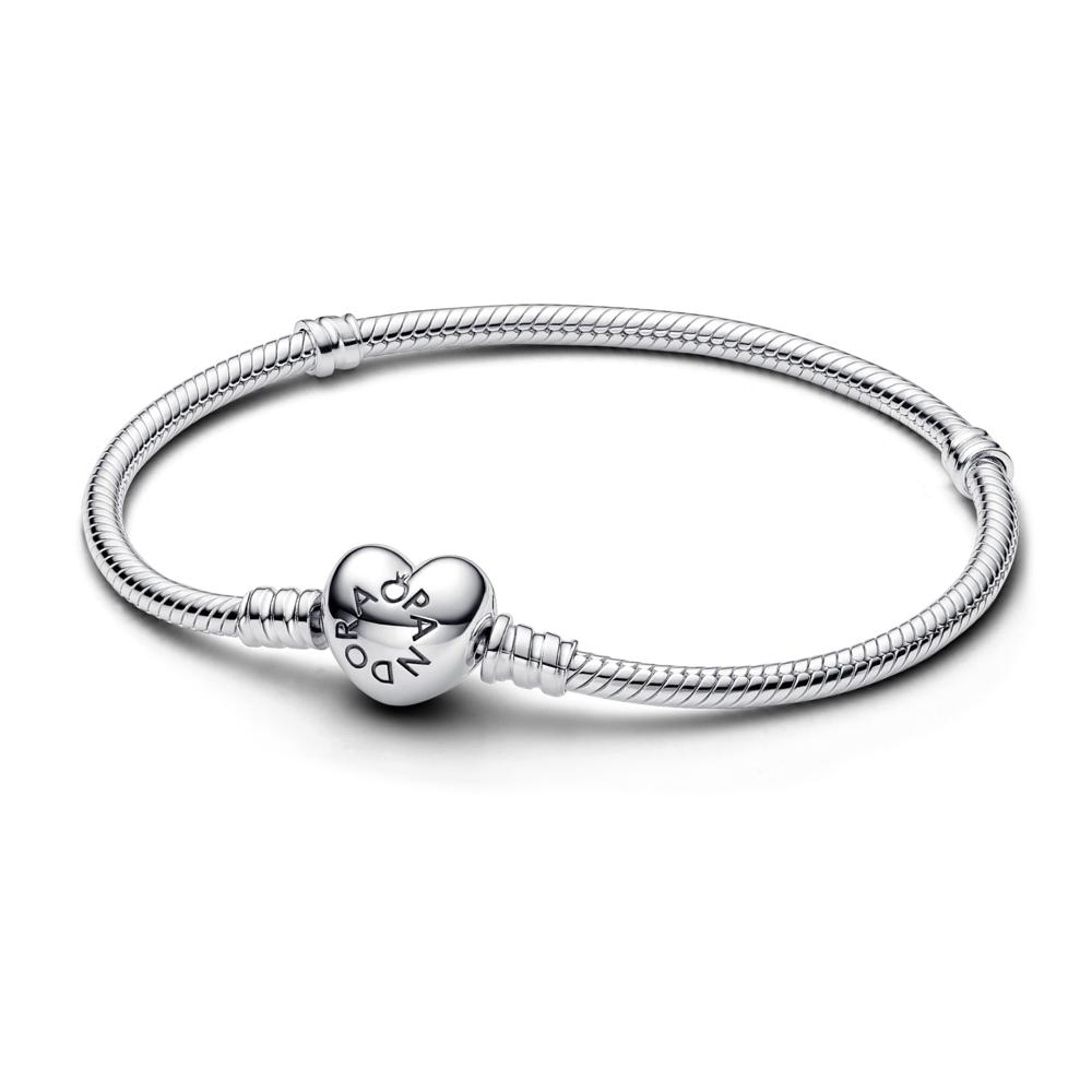 Pandora Moments Silver Bracelet Heart Claspi