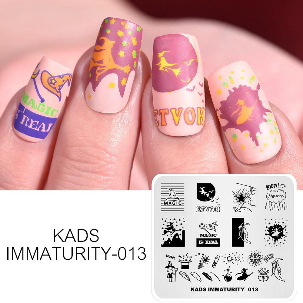 kads Nail Stamping Plates Immaturity 28 Designs Stamp Plate for Stamping Manicure Tools Nails Stencils