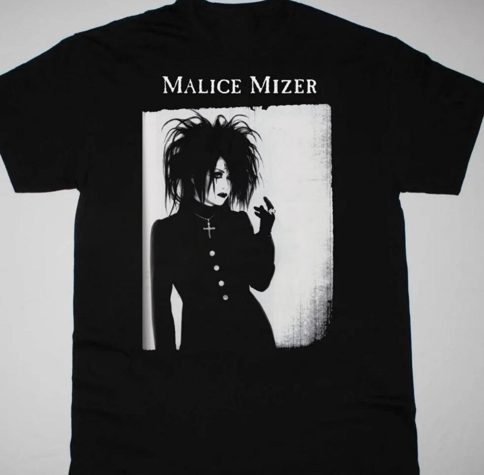 Vtg Malice Mizer Singer Heavy Cotton Black All Size T Shirt For Men S