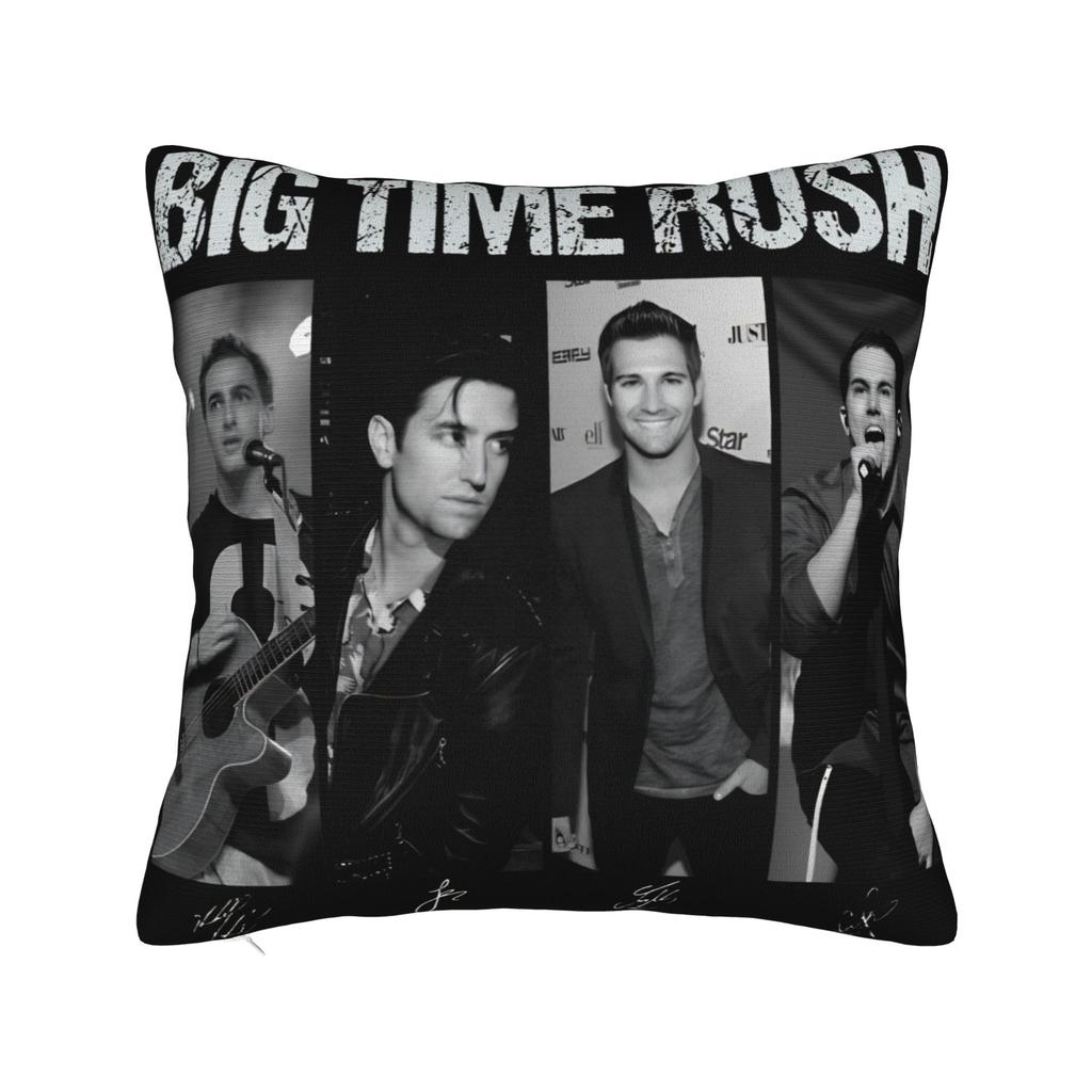 Decorative Pillowcases BTR IN REAL LIFE WORLDWIDE 2025 TOUR Big Time Rush Car Throw Pillow Case Cover Square Multi Size