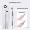 Double-Headed Russian Style Steel Cuticle Pusher for Nail Art and Manicure Pre-Treatment
