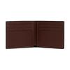 Coach Slim Billfold Ogo Flap Closure Natural Grain Leather Wallet Regular Men's Brown Brown Red