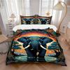3pcs Ethereal Elephant Print Duvet Cover Set, 1 Duvet Cover + 2 Pillowcases (No Insert), High-Definition Print, Home & Dorm Yy251123012