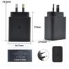 45W Fast Charger for Samsung S24 - Compatible with EU, US, and UK Standards