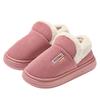 Fleece thermal cotton slippers home indoor thick bottom non-slip external wear middle-aged and elderly wear-resistant thick bottom cotton mop