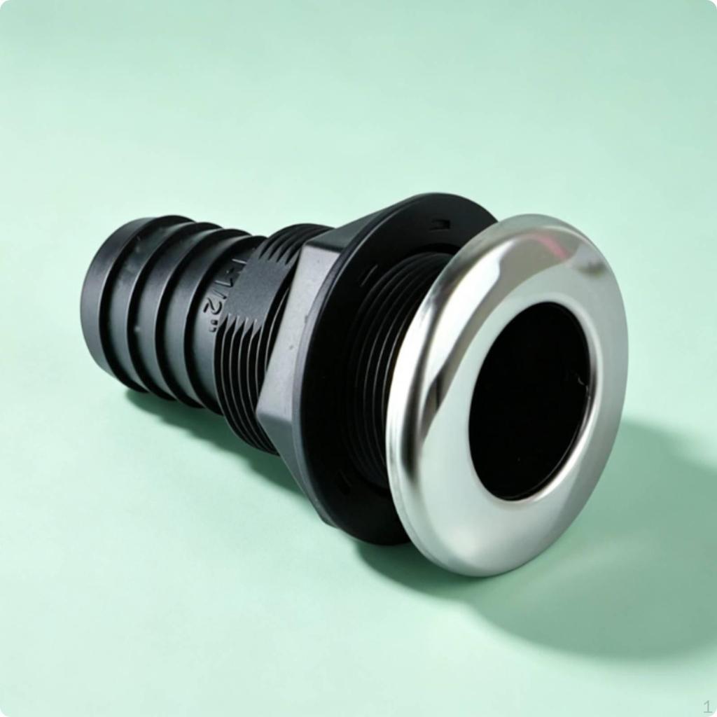 Boat Bilge Pump Drain Hose Fitting Stainless Steel Cap ThruHull Saltwater Resistant