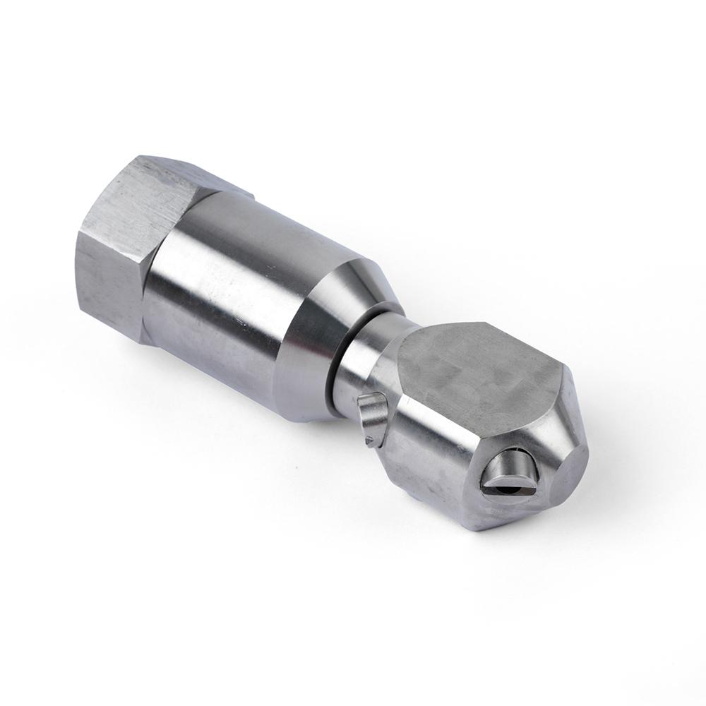 Automatic Rotating Cleaning Stainless Steel Fan-shaped Cone Nozzle, Bottle and Can Washing Spray Water