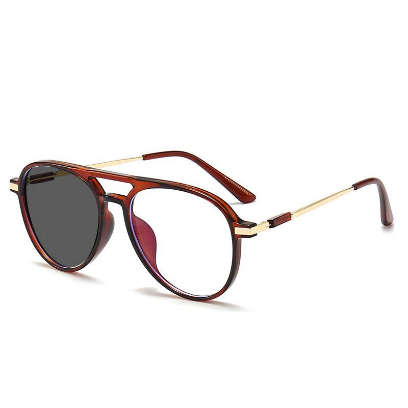 Anti Blue Light Toad Frame Photochromic Myopia Glasses Fashion Trend Near Sight Eyeglasses Lady and Gentleman 0 To -4.0