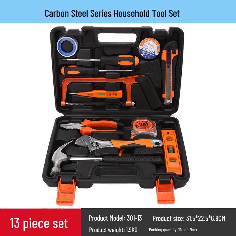 Carbon Steel Hand Tool Kit for Home, Vehicle, and Auto Repair