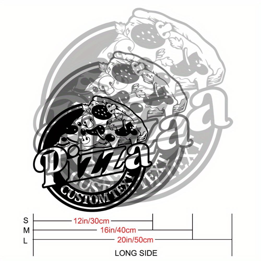

Pizza Metal Wall Art Outdoor Decor Italian Restaurant Tin Sign Custom 30cm