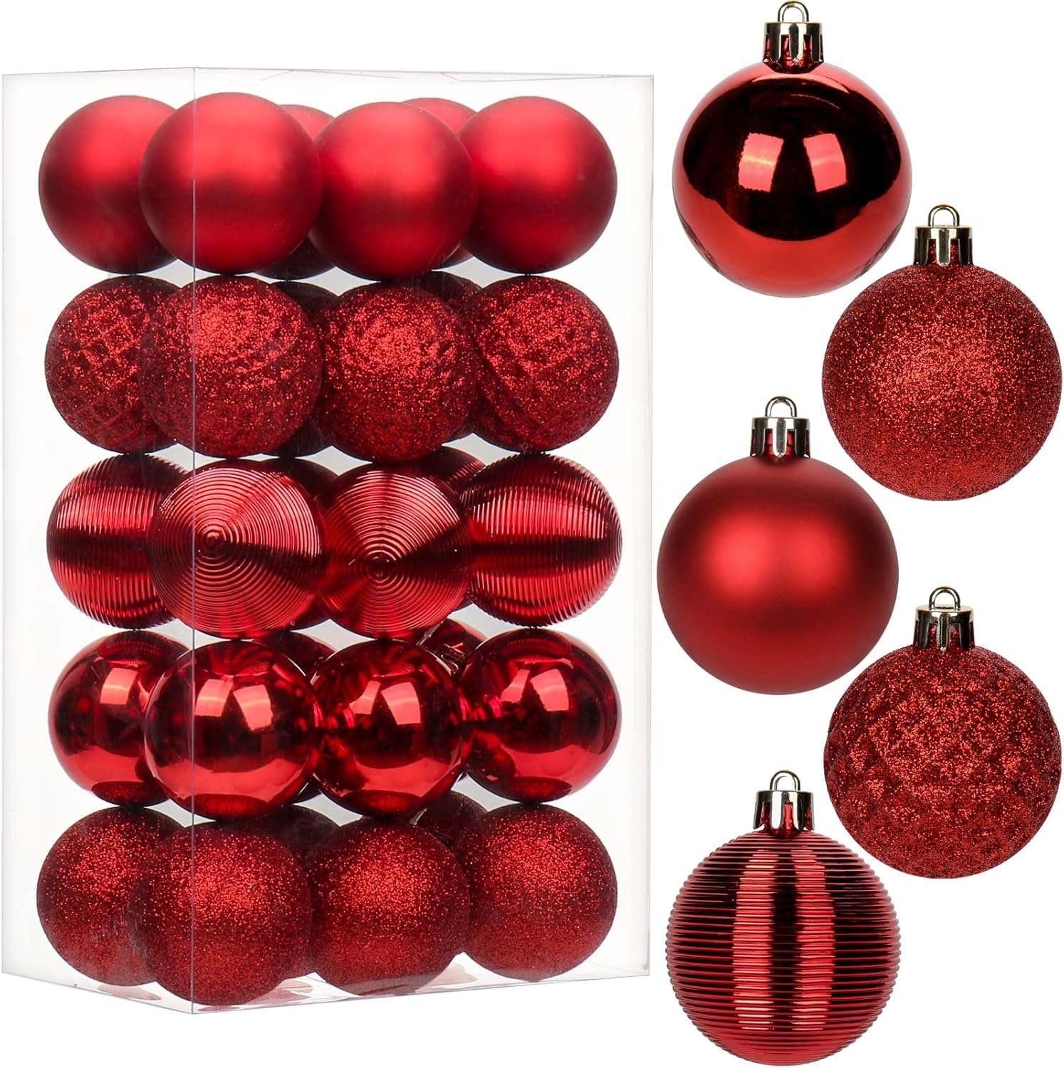 

Villa Como Christmas Ball Set of Stylish Tree Perfect for Christmas Halloween Home New Christmas Sparkling Ornaments, 30, 5cm, Ornaments, Parties,