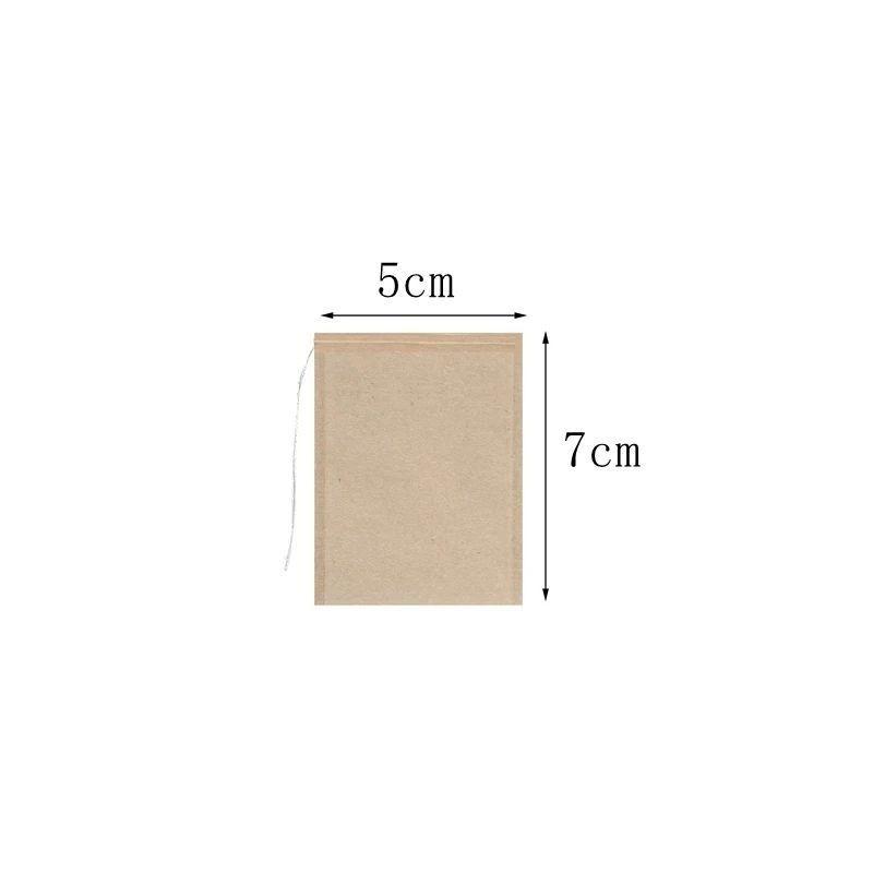 00Pcs Biodeadable Paper Tea Bags Dstring Eco-Friendly Disposable Filter Bags for Tea Leaves Coffee And Spices