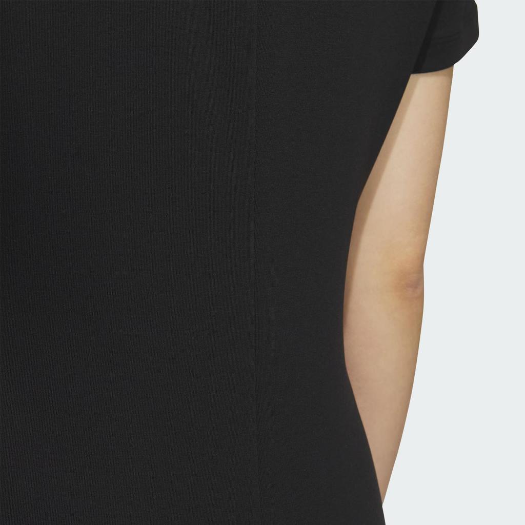 Adidas Originals Comfortable Soft Skin-Friendly Fashion Short Sleeve Dress Women Dresses Black KB6409