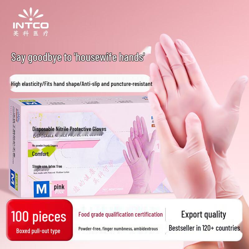 Disposable White Nitrile Gloves