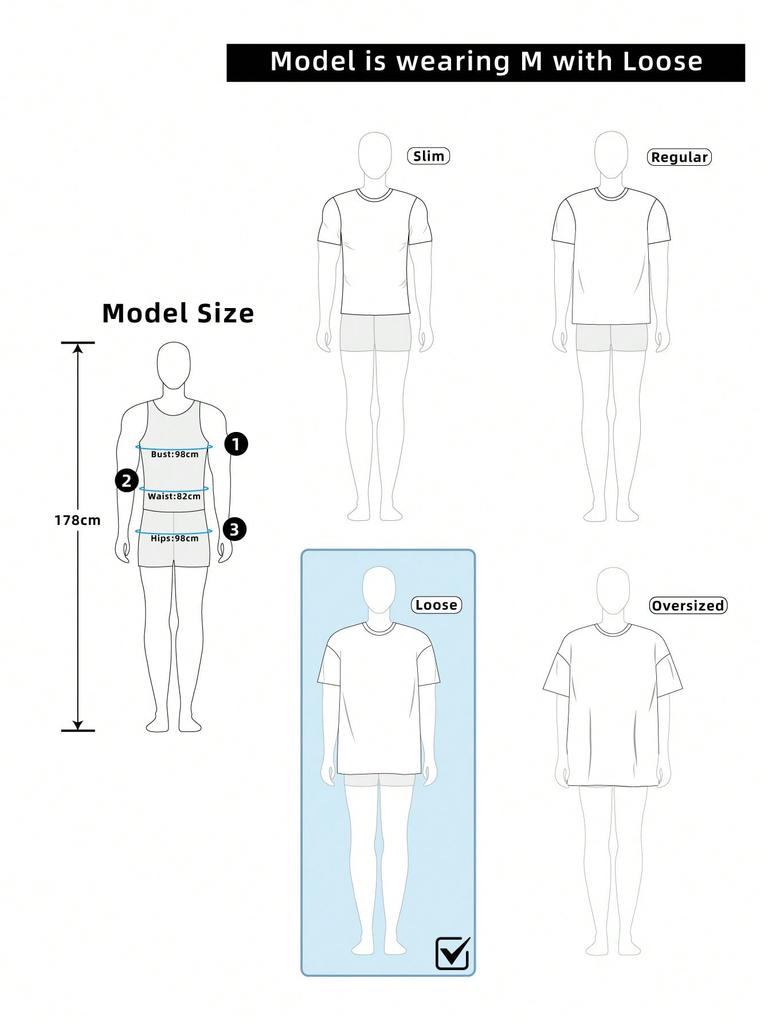 Manfinity Street Style Sexy Lip & Camouflage Graphic T-Shirt Set