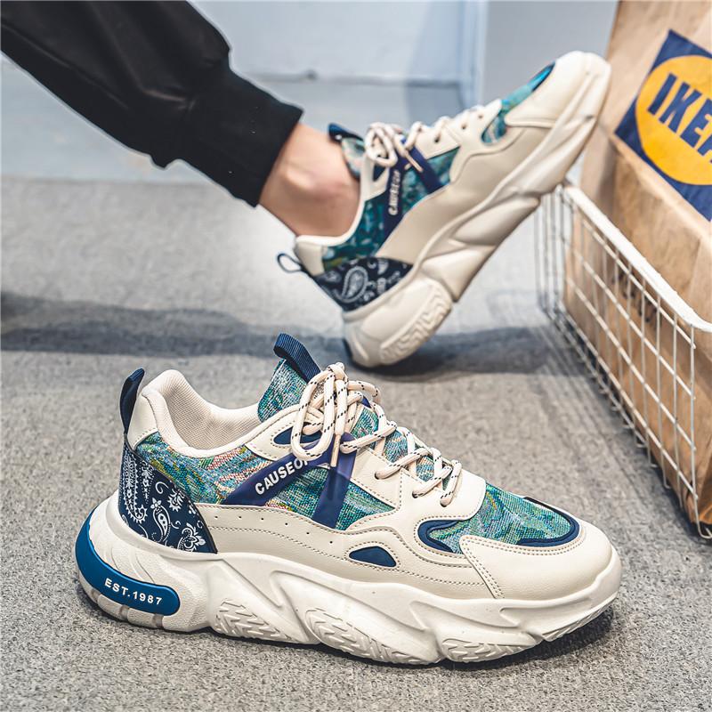Invisible inner height increase autumn new soft-soled sports and leisure platform dad shoes
