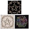 Flower Leaf Pentagrams Tarots Tablecloth Astrologys Witchcrafts Deck Cloth