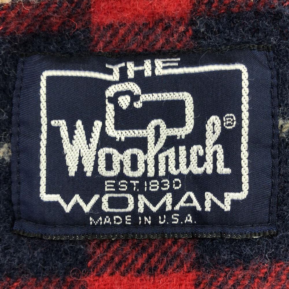 Woolrich 80s Vintage Navy Blue Tag Made In USA Hoodie Jacket Women Used