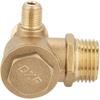 Brass Check Valve,Male Thread 90 Degree Brass Air Compressor Check Valve Spare Parts 20 * 19 * 10mm