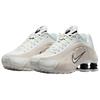 New Nike Shox R4 Shock Absorbers Slip Resistant Low top Running Shoes Women's White HQ7739-100