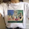 T-Shirt Women Summer Harajuku Art Painting Print Ladies Tee Tops Casual Short Sleeve Fashion Streetwear 2025 Tee Shirt Femme