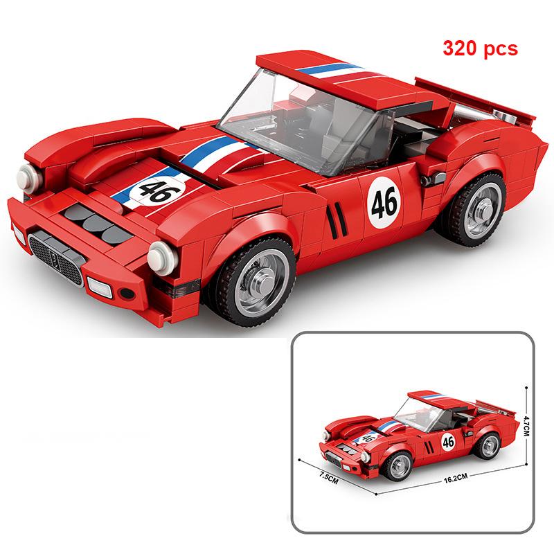 Technical Car City Speed  Sports Car Building Blocks Carro Rennau Voiture Vehicle MOC Educational Construction Toy