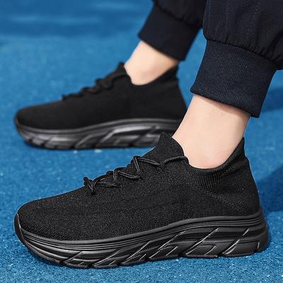 Summer Large Size 48 Men's Walking Shoes Men's Flying Woven Mesh Lightweight Breathable Fashion Casual Couple Socks Shoes