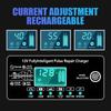 12V 6A Max Smart Pulse Repair Battery Charger For Car Moto Lead Acid AGM Batteries 14.6V 6A LiFePO4 Battery Charger LCD Display