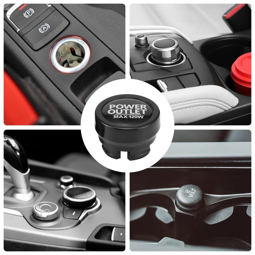 Car Lighter Plug Cigarette Cigarette Socket Cap Dustproof Lighter Socket Plug Cover Cigarette Socket