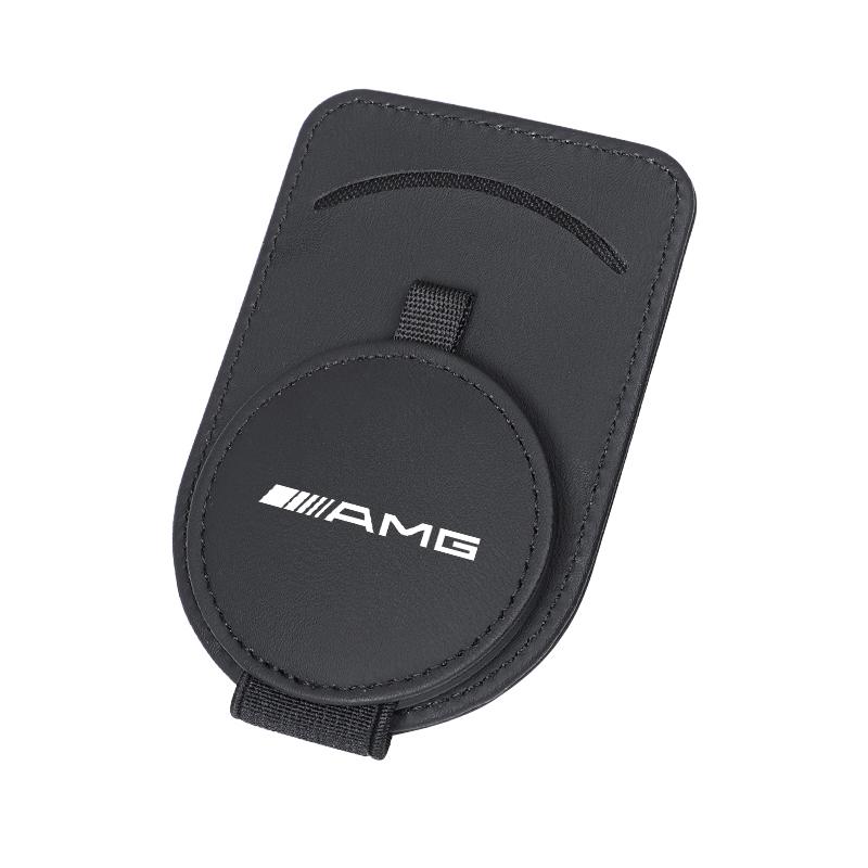 

Quality Leather Car Glasses Clip ID Card Holder Interior Storage For Mercedes Benz AMG GLE GLS CLA CLE GLC CLS Tire Valve Cap