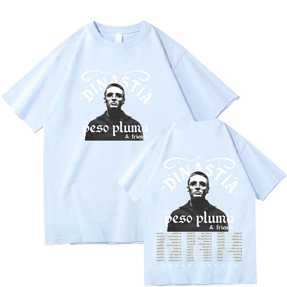 Peso Pluma DINASTIA Tour 2026 T Shirts Fan Short Sleeve Hip Hop Fashion Tshirt Unisex Cotton Clothes