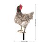YKLU069-256 3D Rooster, Hen, Duck & Pig Outdoor Garden Decoration Plug