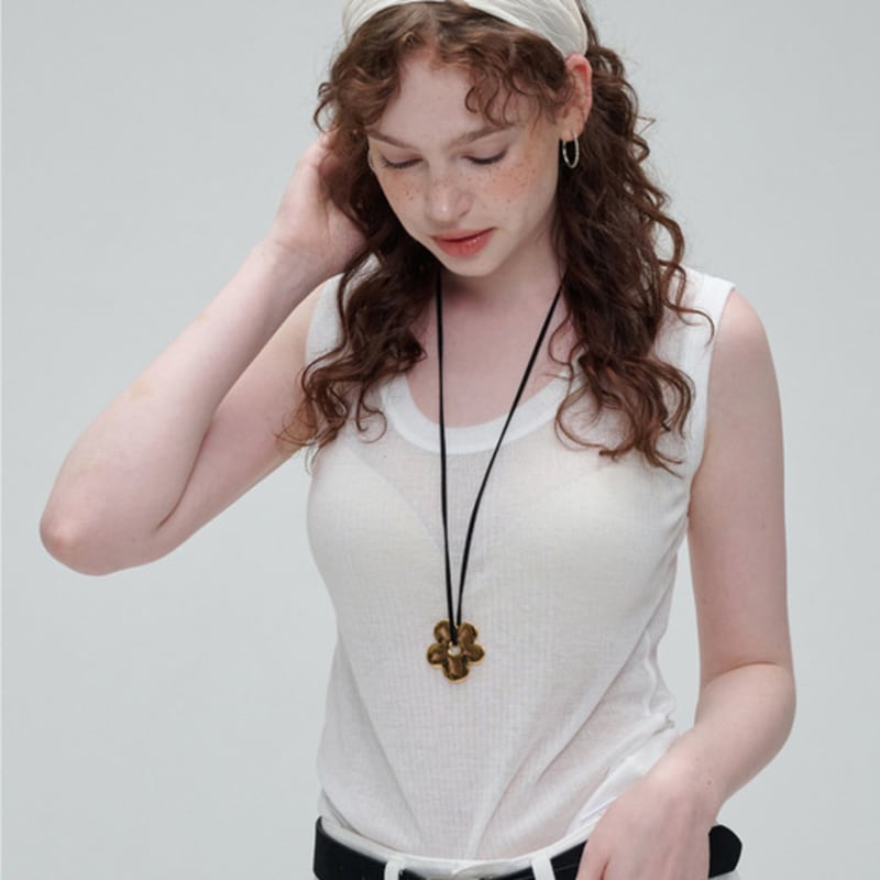 NOISCHE Draped Chiffon hair band _ IVORY