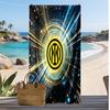 Asciugamano da Spiaggia Stampato Borussia Dortmund Asciugamano Morbido ad Asciugatura Rapida Coperta da Spiaggia Rettangolare Grande Portatile per Viaggio Piscina