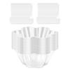 60x Dessert Cups Mini Flower Shaped,Party Serving Bowls,with Spoons,Fruit Cups for Puddings Fruit Ice Cream Parfait Supplies
