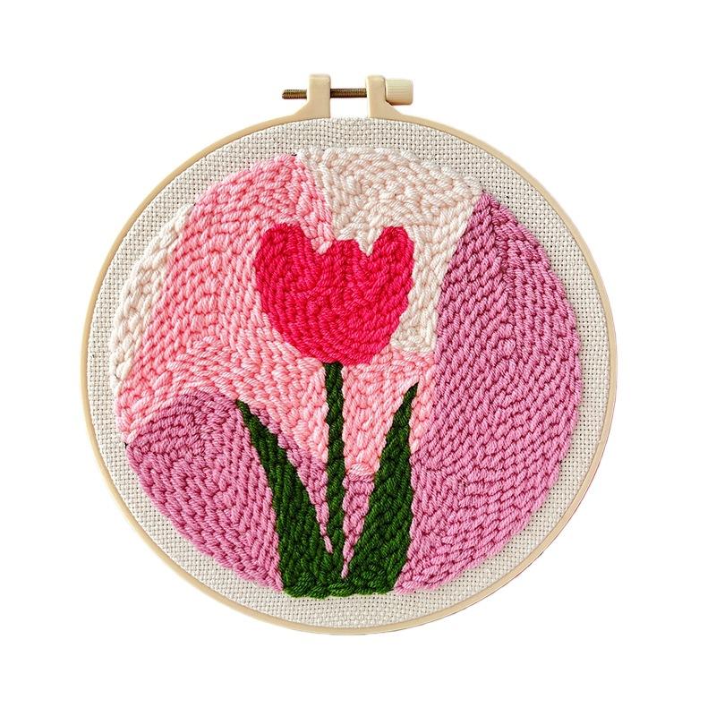 Poke Poke Embroidery Diy Handmade Embroidery Material Pack Children S Beginner Poke Poke Le material kit