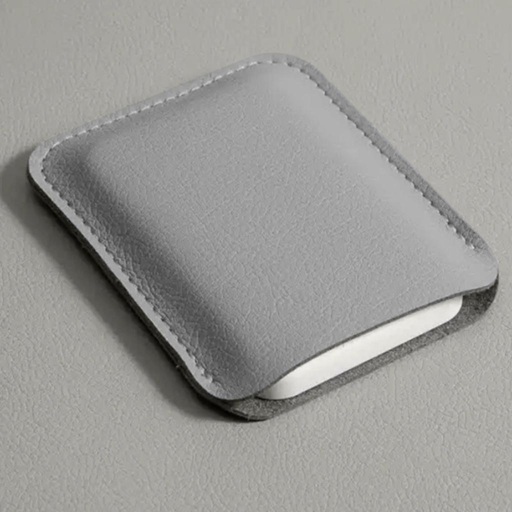 Wireless Mouse Storage Pouch Universal Reusable Leather Mouse Protective Case Laptop Accessories Organizer