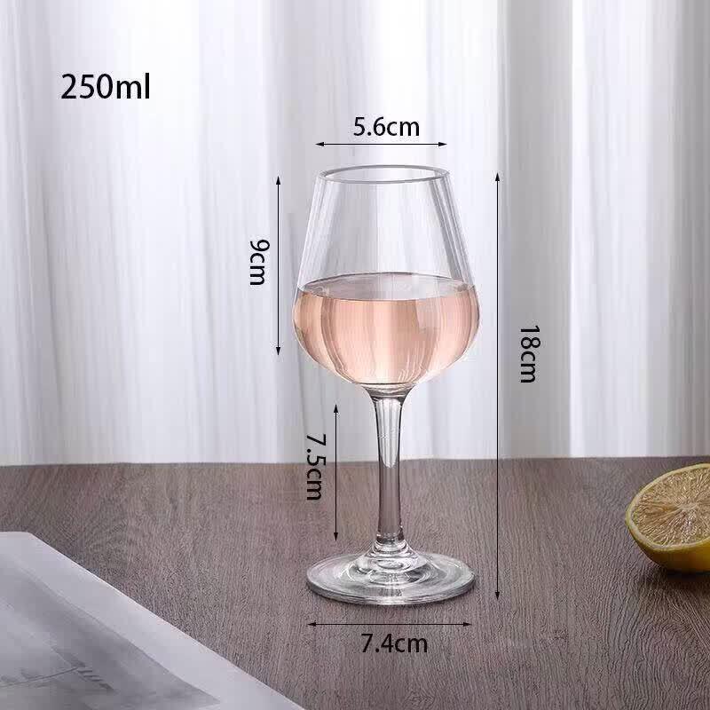 PC Shatterproof Transparent Stemmed Drinkware