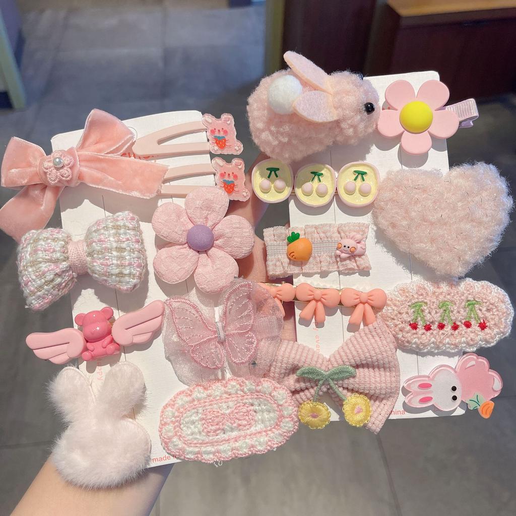 New Autumn and Winter Plush Cute Sweet Hair Clip Women's Bangs Side Clip Headdress Cartoon Animal Hairpin Hair Accessories