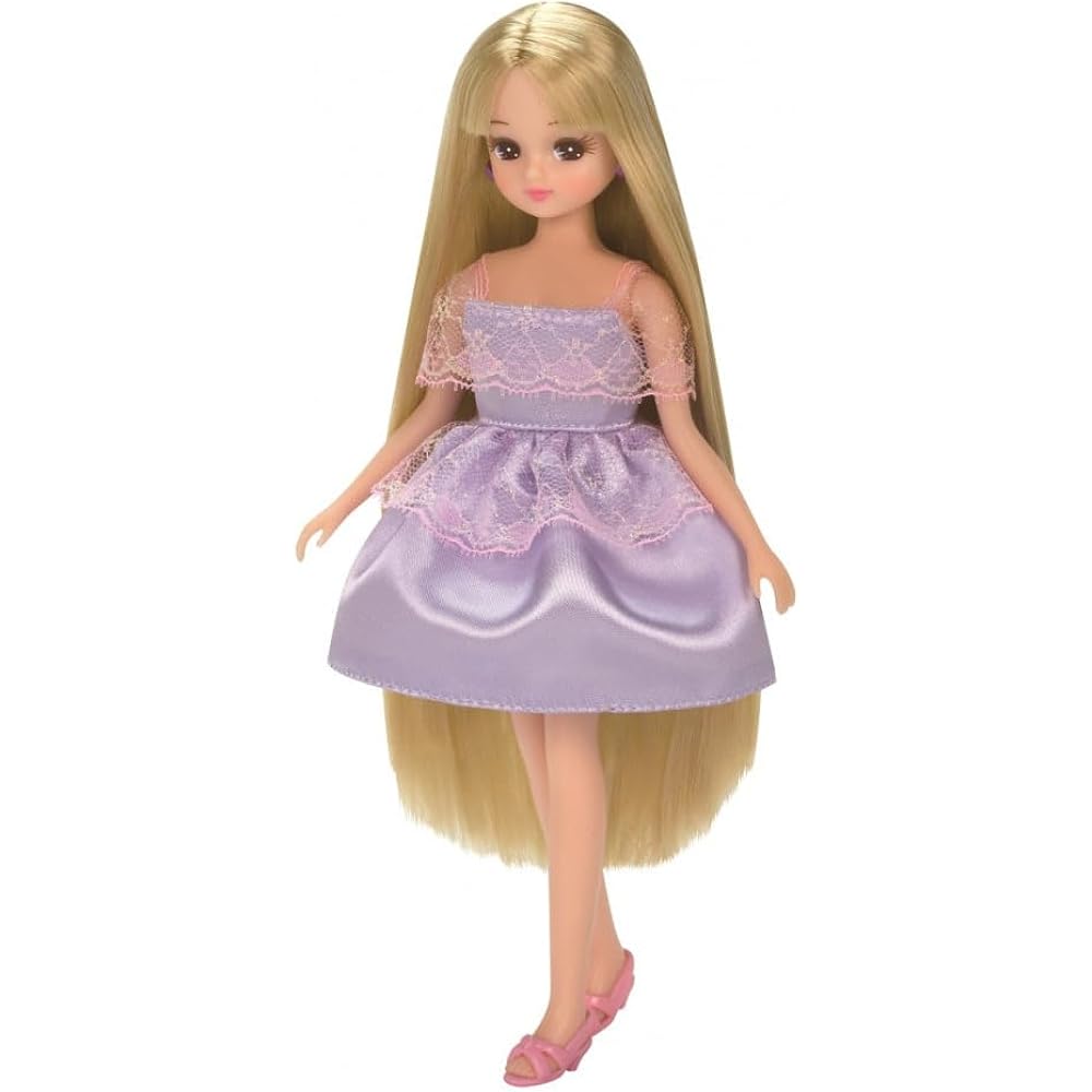 TAKARA TOMY (TAKARA TOMY) Licca-chan Doll LD-12 Long Hair Stylish Set, Dress Up, Playhouse Toy, 3...