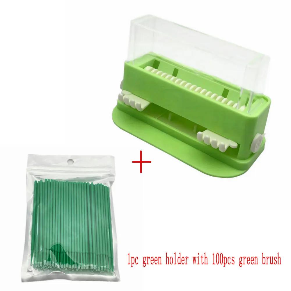 Dental Micro Applicator Dispenser Dental Cotton Micro Brush Tip Bendable Sticks Dentist Material Applicator Box Lab Tools