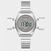 Naviforce Original Women Digital Watch Stainless Steel Strap Waterproof Calendar Chronograph Night Pattern Lady Girl Casual Fashion Watch NF5066