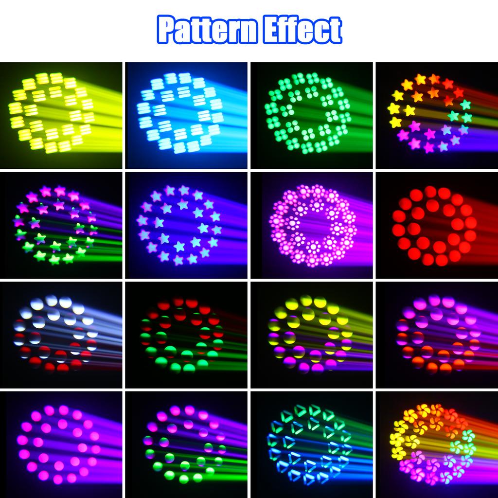 U`King P65 Waterproof 250W LED Moving Head Beam Light DMX512 Pattern Effect Lighting Outdoor Event Stage Moving Head Lights