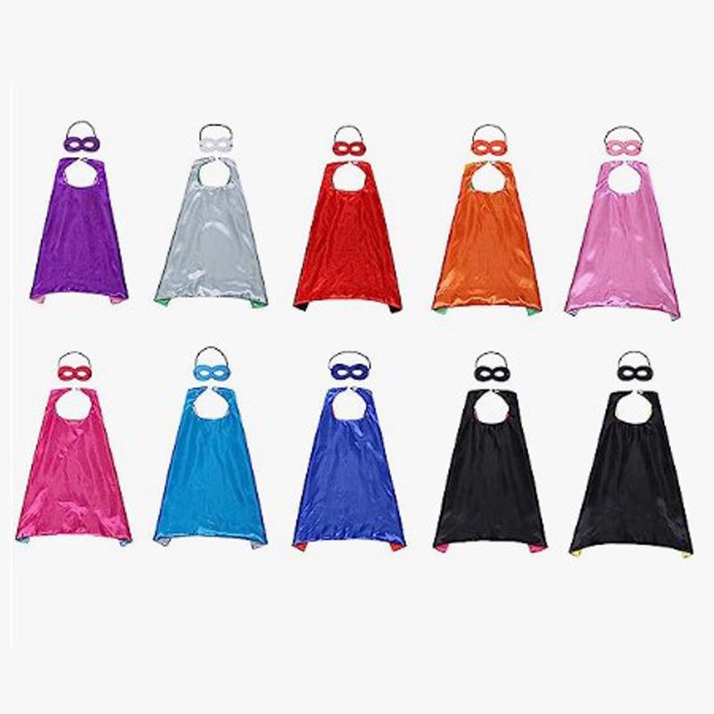 Superhero Double-Layer Cape for Halloween - Kids & Adults