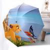 Lion King Themed Automatic Opening and Closing Umbrella, Brightly Colored 8-rib Portable Umbrella, Suitable for Men and Women, A Perfect Gift for Chri