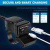 Motorcycle USB Fast Charger Waterproof SAE to USB Motorcycle Charger Double USB Type C PD and Quick Charge 3.0 Socket Connector