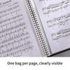 60 Pages Sheet Music Folder File Organizer Paper Document Storage Organizer for Office Documents Storage Holder Bag