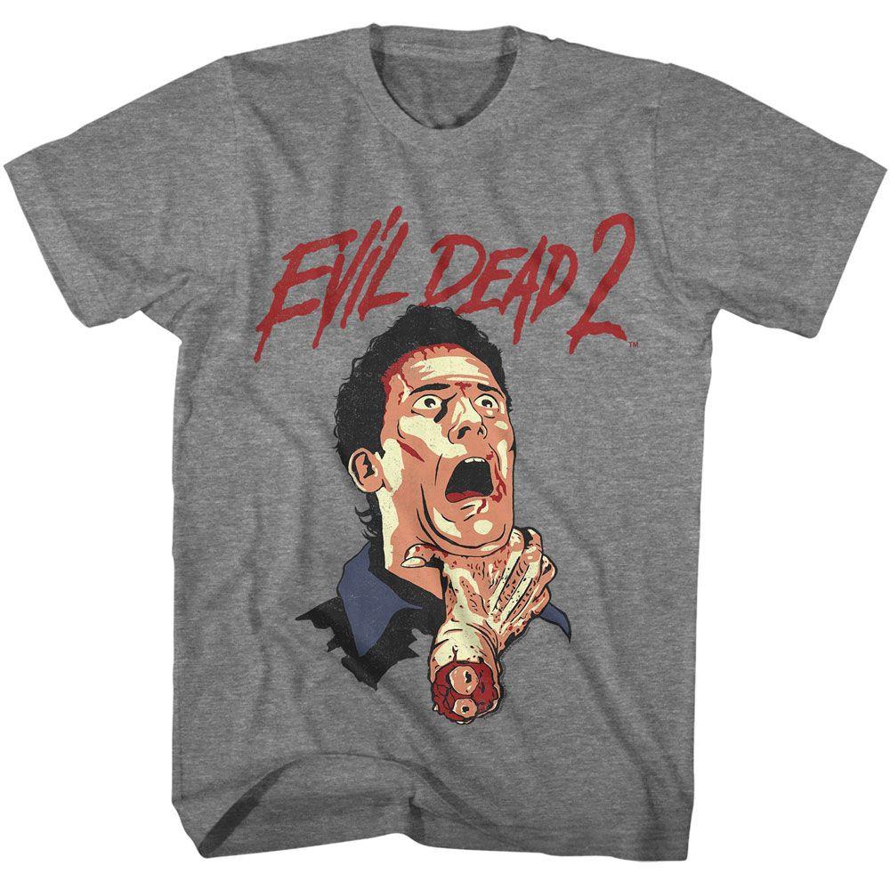 Evil Dead Ash Attack Graphite Heather Movie Shirt XXL