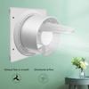 Wall Mounted Exhaust Fan Low Noise Ventilation Fan Kitchen Window Airflow Air Cleaning Fan Ventilation Extractor