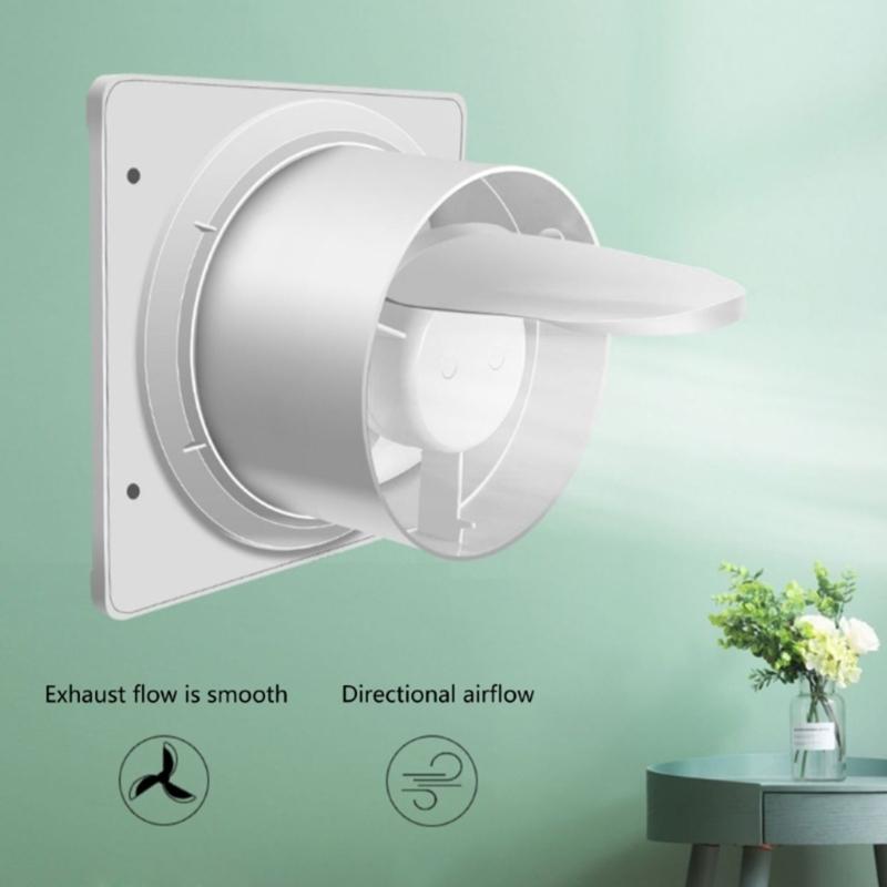 Wall Mounted Exhaust Fan Low Noise Ventilation Fan Kitchen Window Airflow Air Cleaning Fan Ventilation Extractor